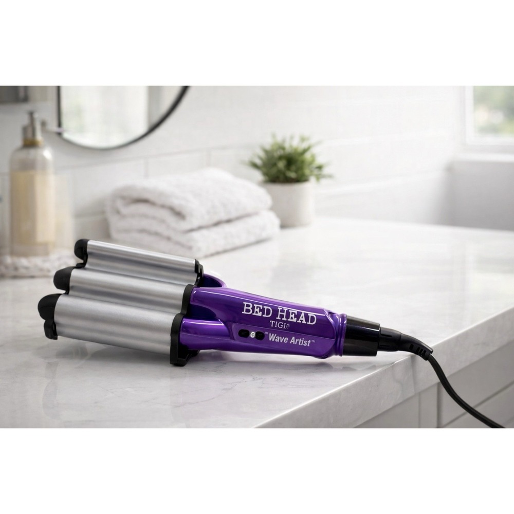Bed Head TIGI‎ Wave Artist Deep Wave Hair Crimper Purple Works Great